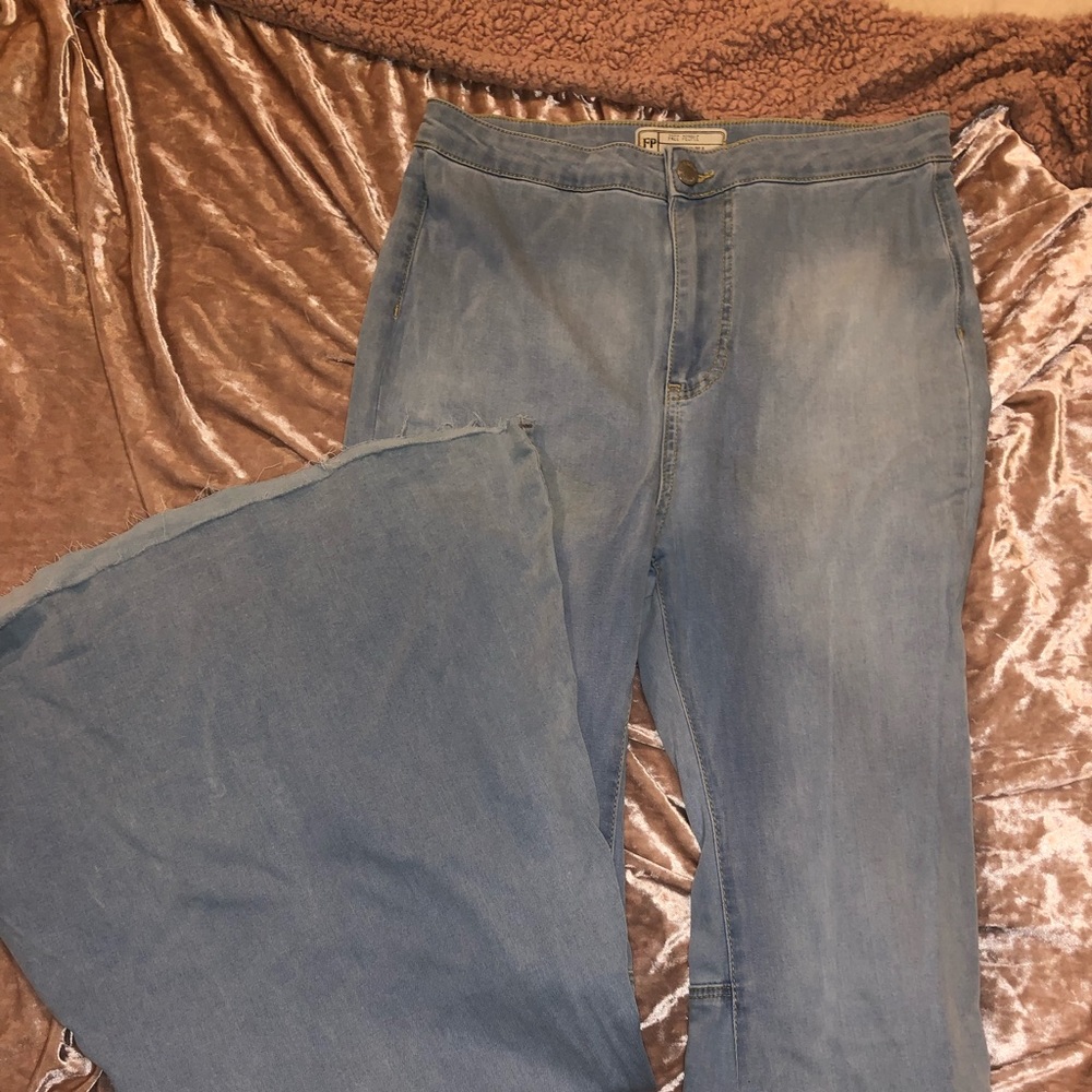 Bell-bottomed jeans